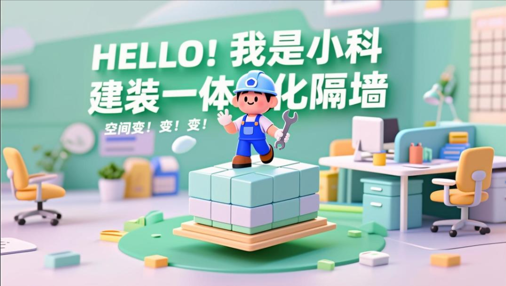 空间随心变！浙江科筑建装一体化隔墙介绍